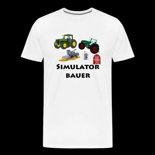 Ich bin ein SimulatorBauer - Männer Premium T-Shirt