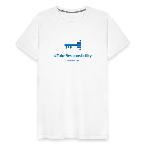 TakeResponsibility blue - Koszulka męska Premium