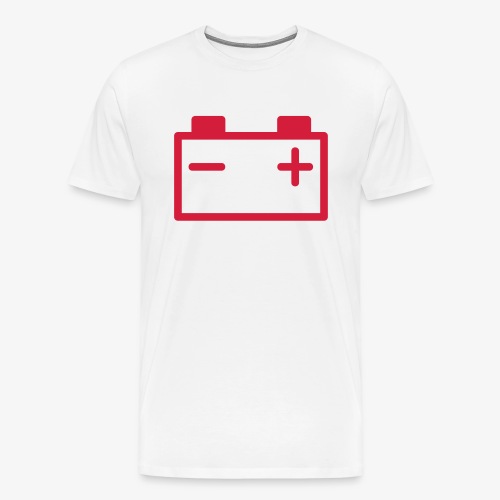Batterij - Mannen Premium T-shirt