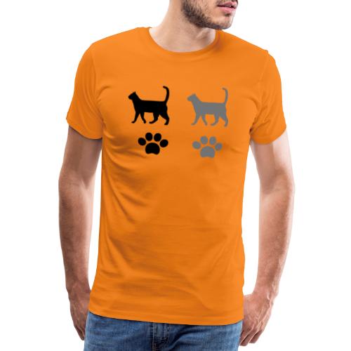 2 chats qui se suivent - T-shirt Premium Homme