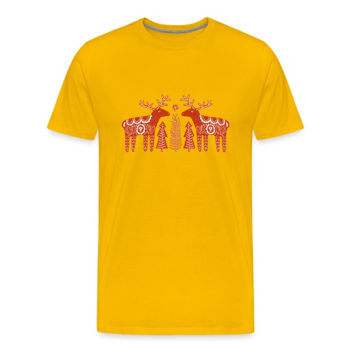 Reindeer Tribal - Männer Premium T-Shirt