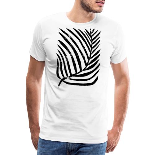 Pflanze | Plant Linoldruck von Clarissa Schwarz - Männer Premium T-Shirt