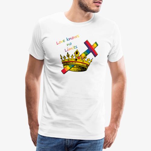 Love knows no limits KRONA - Pride - Premium-T-shirt herr