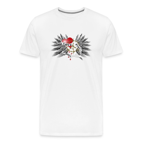 Love, Peace and Hope - Liebe, Frieden, Hoffnung - Männer Premium T-Shirt