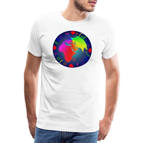 the world is colourful - Männer Premium T-Shirt