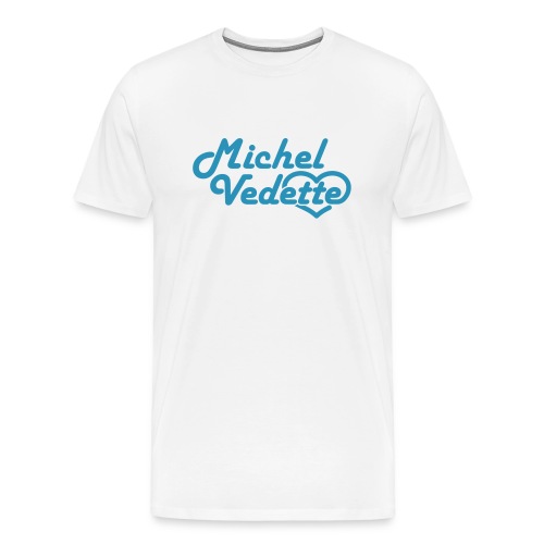 Logo Michel Vedette bleu cyan - T-shirt Premium Homme