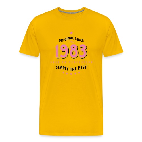 Original since 1983 birthday simply the best Star - Men's Premium T-Shirt