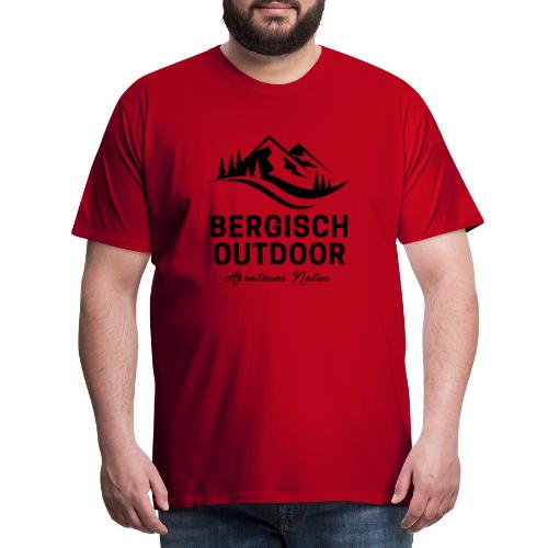 Bergisch Outdoor Logo black - Männer Premium T-Shirt