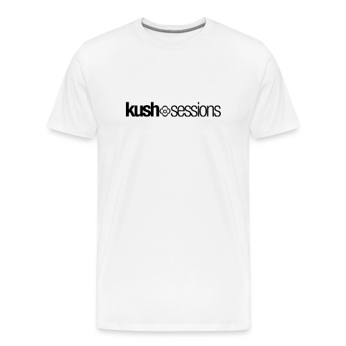KushSessions (black logo) - Koszulka męska Premium