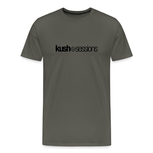 KushSessions (black logo) - Mannen Premium T-shirt