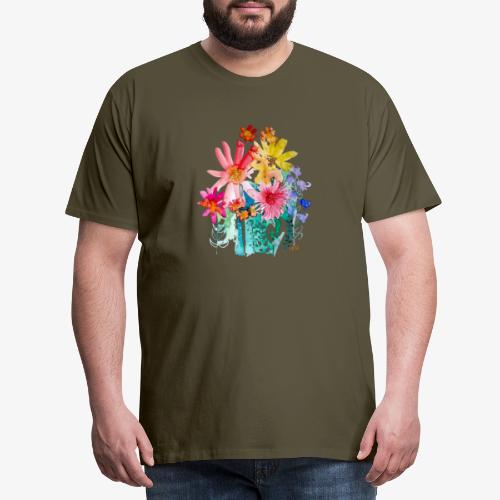 Blumenstrauß aquarell - Männer Premium T-Shirt