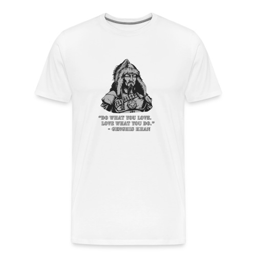 Genghis Khan quote - Mannen Premium T-shirt