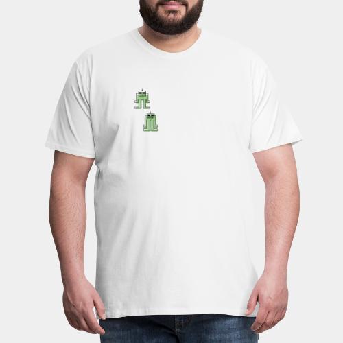 robots in green - Men's Premium T-Shirt