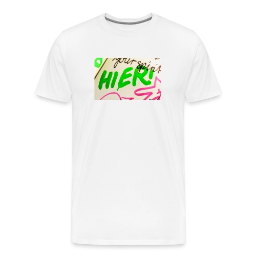 HIER! - Männer Premium T-Shirt