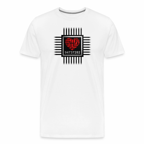 CPU Herz Gaming Prozessor Heart digital Gamer - Männer Premium T-Shirt