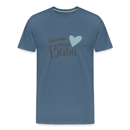 Världens bästa Baba - Premium-T-shirt herr