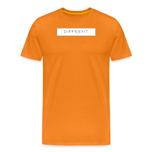 diffrent white logo - Premium-T-shirt herr