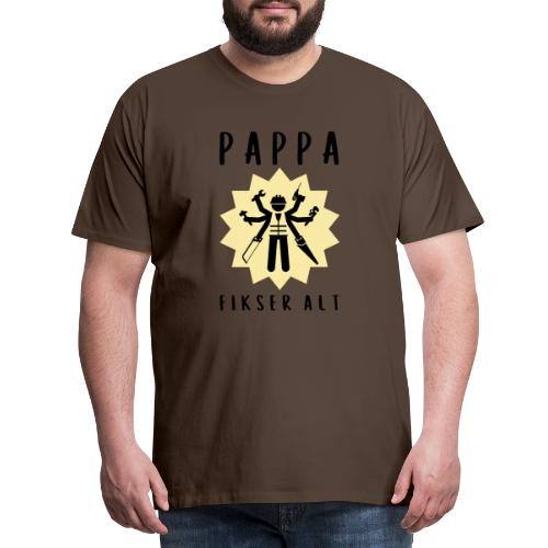 Gave til pappa - Pappa fikser alt - Premium T-skjorte for menn