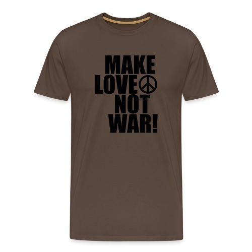 Make love not war - Premium-T-shirt herr