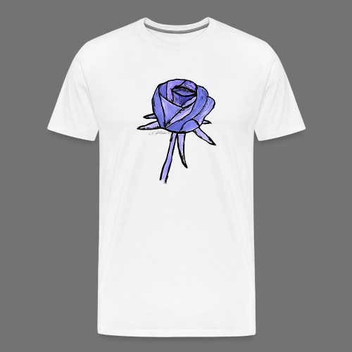 Rose blå sixnineline stil - Premium-T-shirt herr