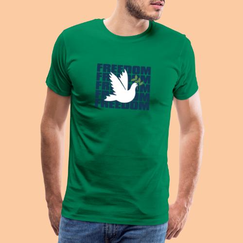 A wall of peace and a white dove - Men's Premium T-Shirt