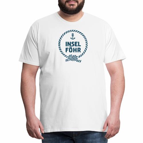 Insel Föhr Tau mit Anker - Männer Premium T-Shirt