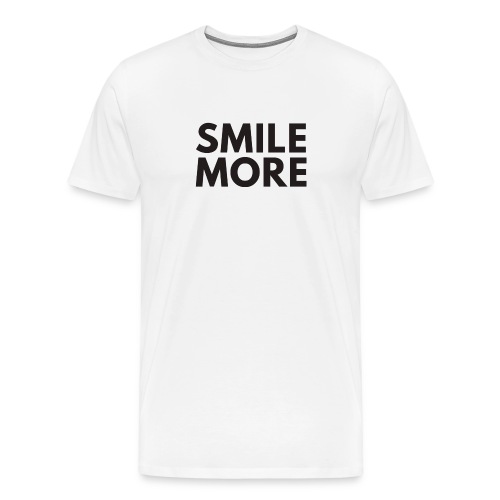 Smile more Geschenk - Männer Premium T-Shirt