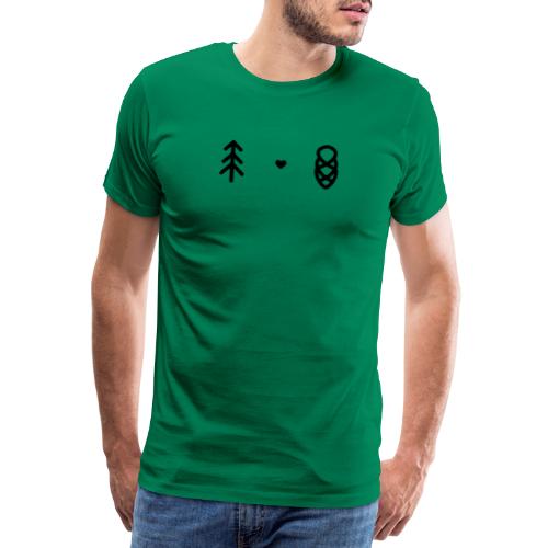 Schwarzwaldliebe minimalistisch schwarz - Männer Premium T-Shirt