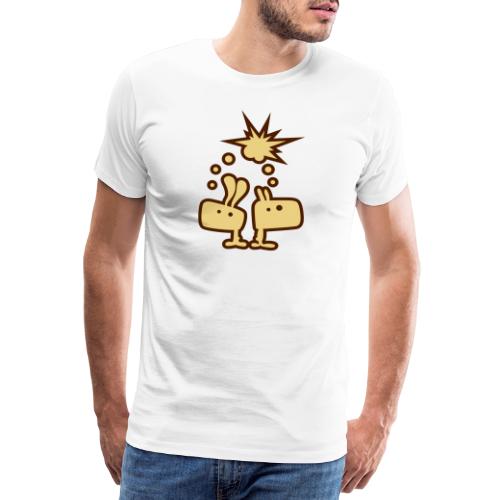 Brainstorm Brothers Hase Bunny Gedankenblitz - Männer Premium T-Shirt
