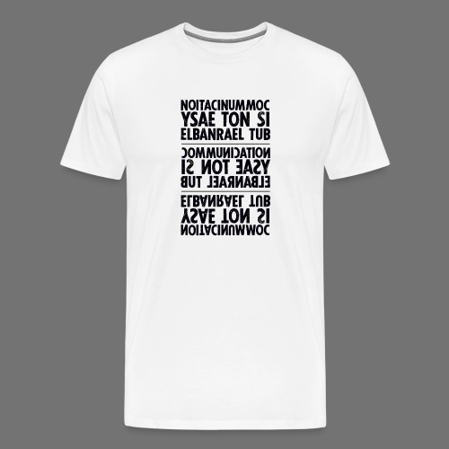 kommunikation svart sixnineline - Premium-T-shirt herr