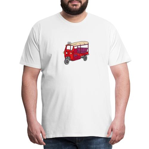 Rote Autorikscha, Tuk-tuk - Männer Premium T-Shirt