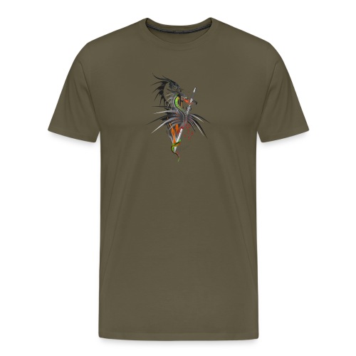 Dragon Sword - Drachenkampf - Männer Premium T-Shirt