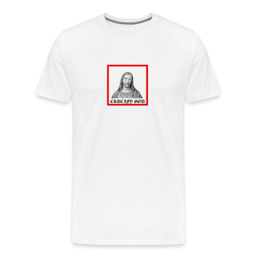 Crucify God | Sad Jesus - Miesten premium t-paita