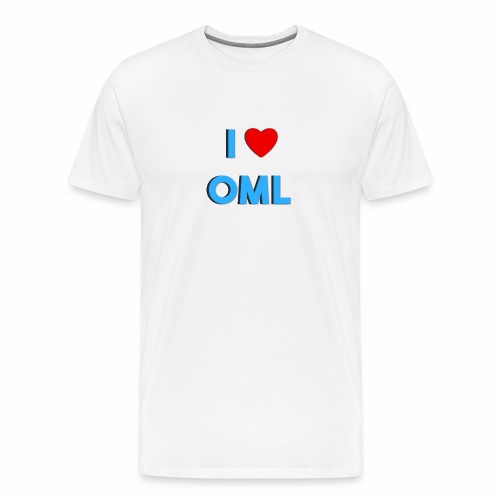 I LOVE OML - Mannen Premium T-shirt
