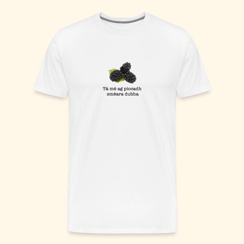 Picking blackberries - Men's Premium T-Shirt