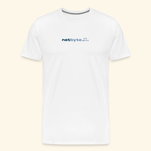 netbyte.dk logo - Herre premium T-shirt