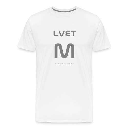 LVET M gris - T-shirt Premium Homme