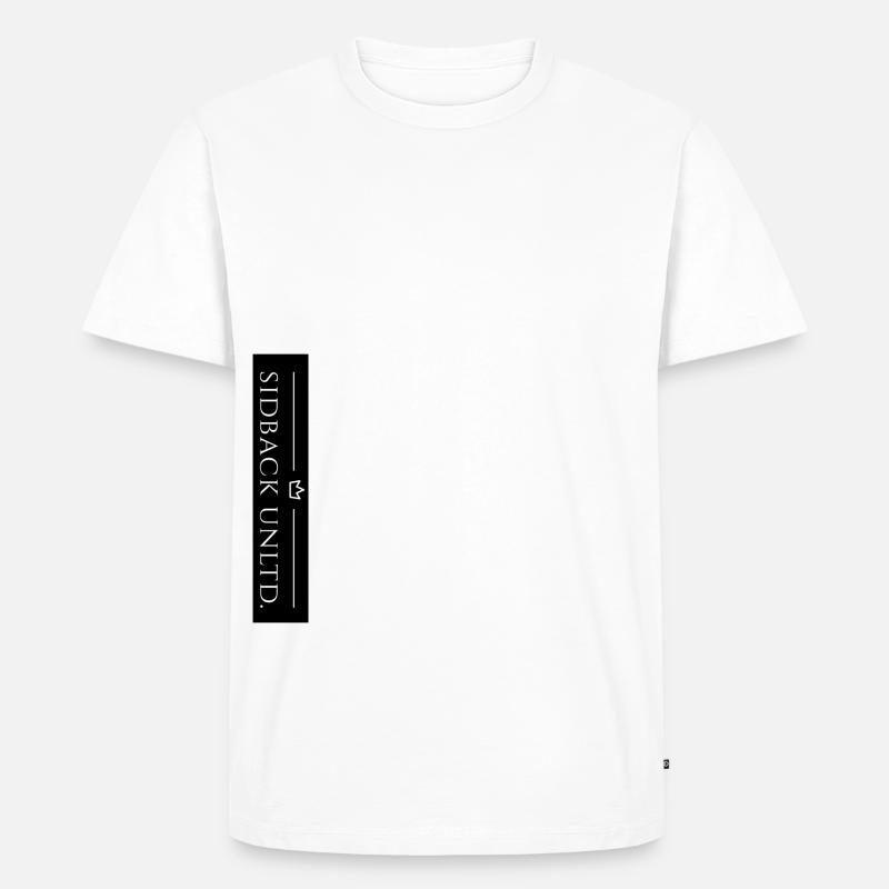 Sidback unltd. Logo - Männer Premium Bio T-Shirt - Weiß