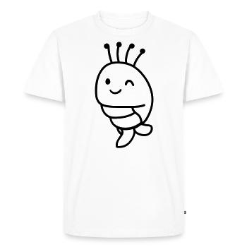 Shrimp - Men's Premium Organic T-Shirt - white - Front - Nico (187cm)