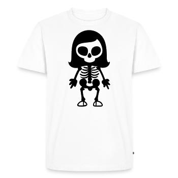 skeleton - Men's Premium Organic T-Shirt - white - Front - Nico (187cm)