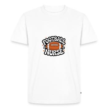 Football Infirmière Passion Sports Soins infirmiers - T-shirt Premium bio Homme - blanc - Devant - Nico (187cm)