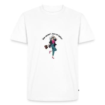Getting older? I can do it later! Fashion-conscious woman - Men's Premium Organic T-Shirt - white - Front - Nico (187cm)