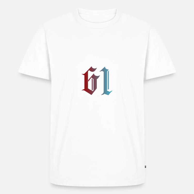 61 Trabzon Logo - Männer Premium Bio T-Shirt - Weiß