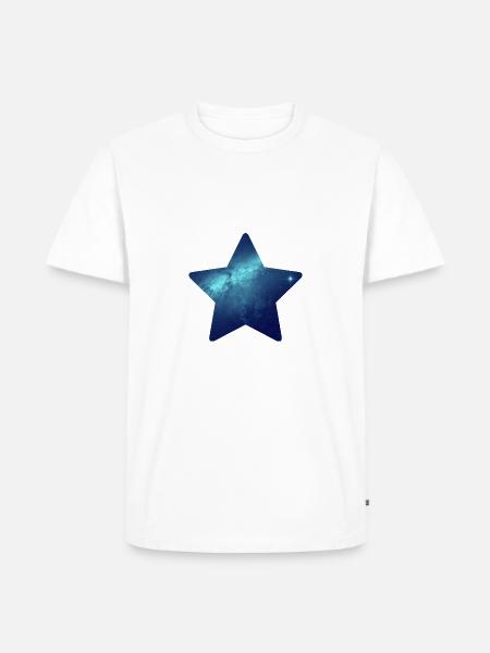 star - T-shirt Premium bio Homme - blanc