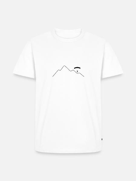 Paragliding Extremsport Paraglider - Männer Premium Bio T-Shirt - Weiß