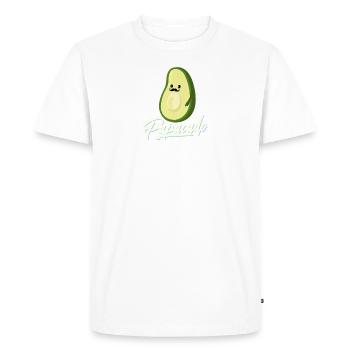 Papacado Pregnancy Avocado Father Papa Baby - Men's Premium Organic T-Shirt - white - Front - Nico (187cm)