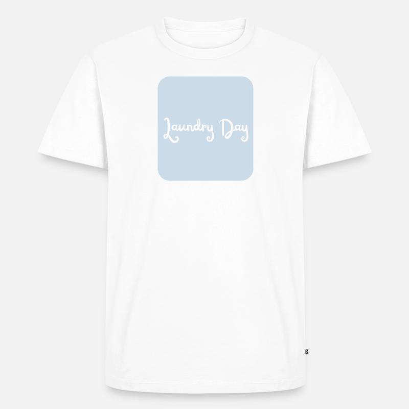 Laundry Day - Männer Premium Bio T-Shirt - Weiß