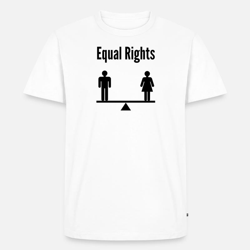 Gleichberechtigung - Männer Premium Bio T-Shirt - Weiß