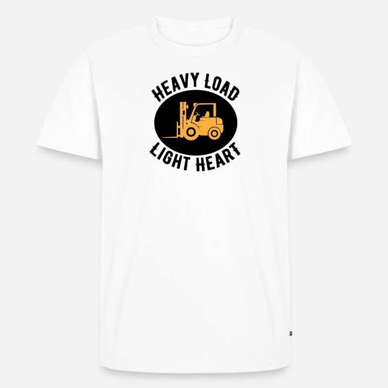 Gabelstapler Angebot Heavy - Männer Premium Bio T-Shirt - Weiß
