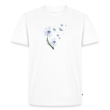 Cottagecore Aesthetic Dandelion - Men's Premium Organic T-Shirt - white - Front - Nico (187cm)